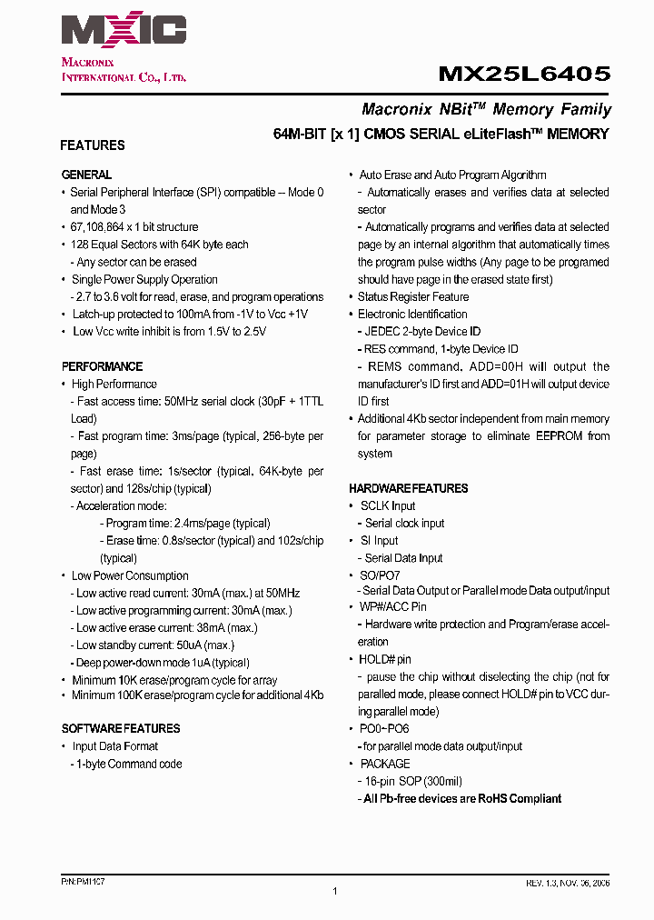 MX25L6405MI-20_5806886.PDF Datasheet