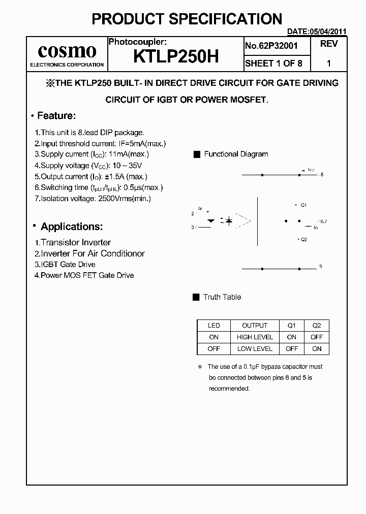 KTLP250H_5826483.PDF Datasheet