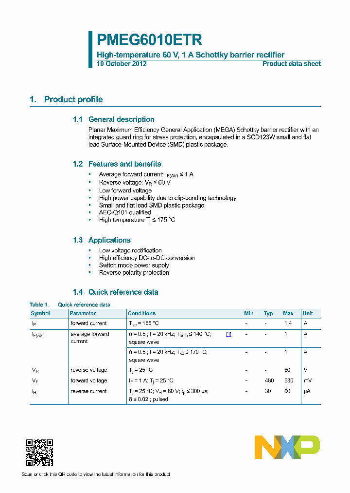 PMEG6010ETR_5879772.PDF Datasheet