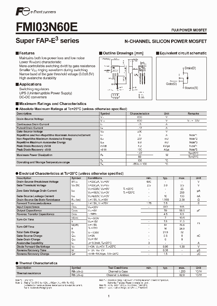 FMI03N60E_5881738.PDF Datasheet