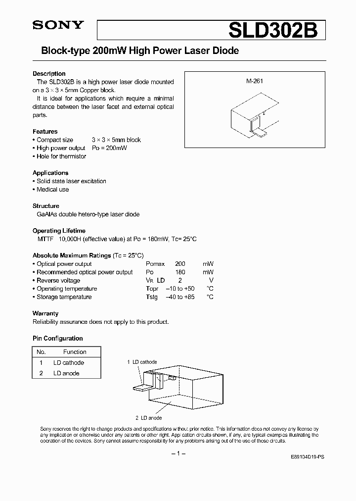 SLD302B_5890823.PDF Datasheet