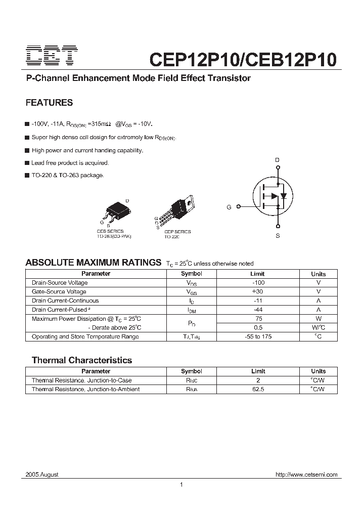 CEB12P10_5902165.PDF Datasheet