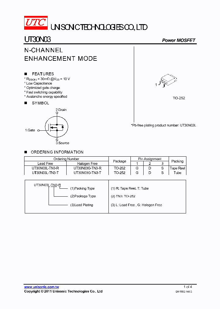 UT30N03G-TN3-R_5906794.PDF Datasheet