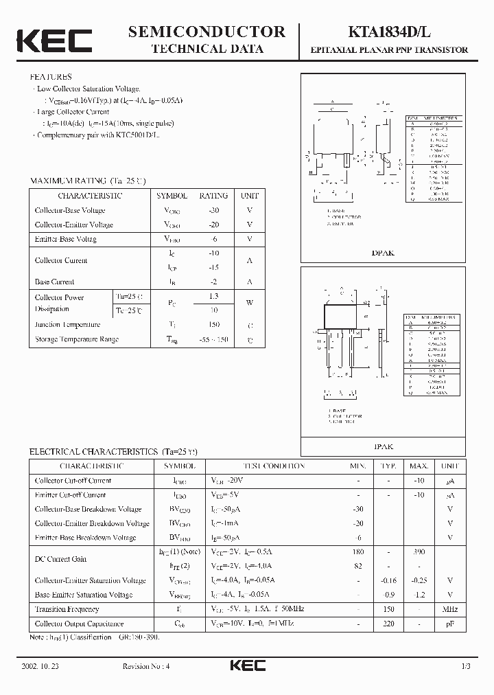 KTA1834L_5907350.PDF Datasheet