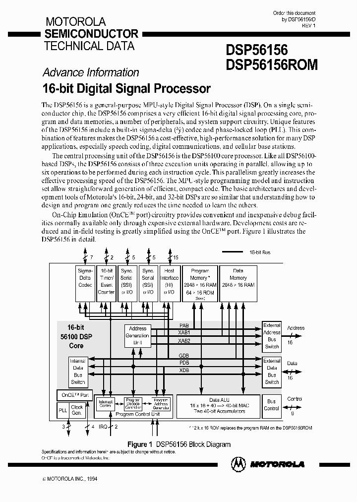 DSP56156_5895328.PDF Datasheet