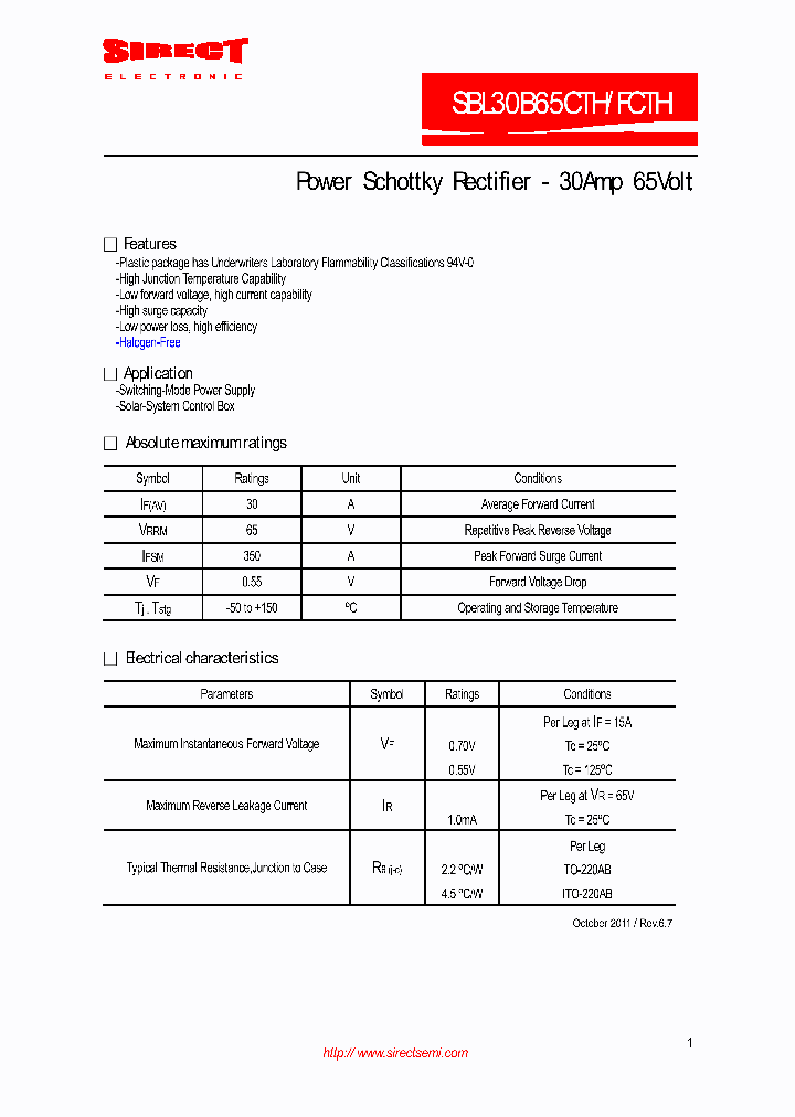 SBL30B65CTHFCTH_5919724.PDF Datasheet