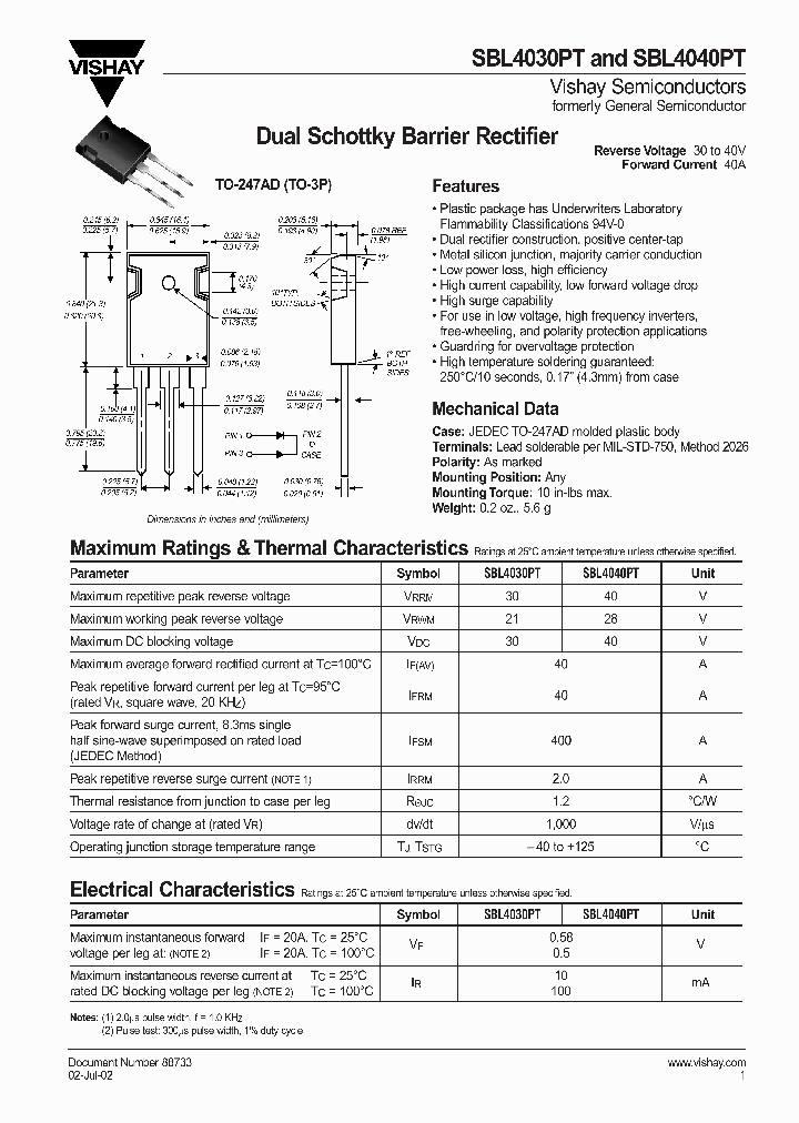 SBL4030PT_5918748.PDF Datasheet