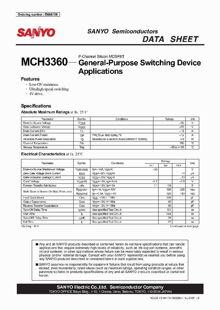 MCH3360_5931278.PDF Datasheet