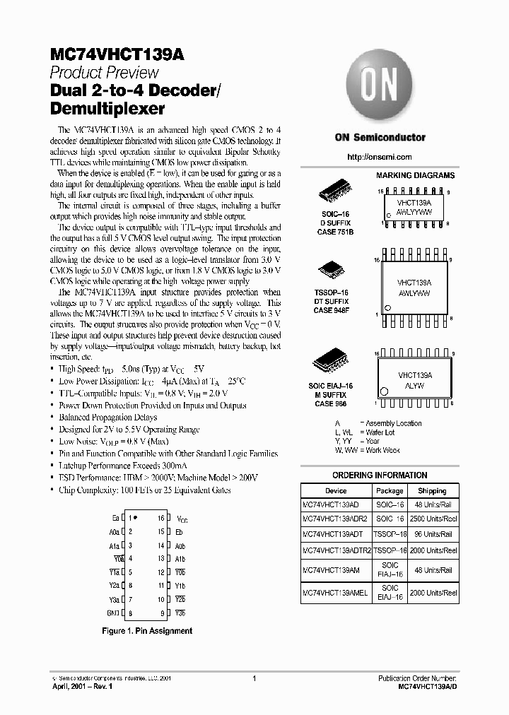 MC74VHCT139A-D_5940081.PDF Datasheet