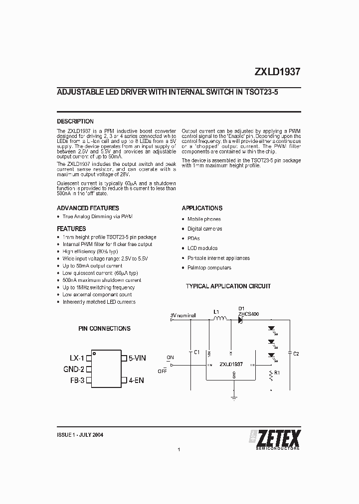 ZXLD1937ET5_5941361.PDF Datasheet