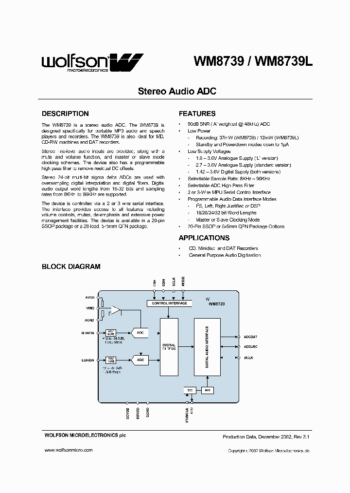 WM8739_5949377.PDF Datasheet