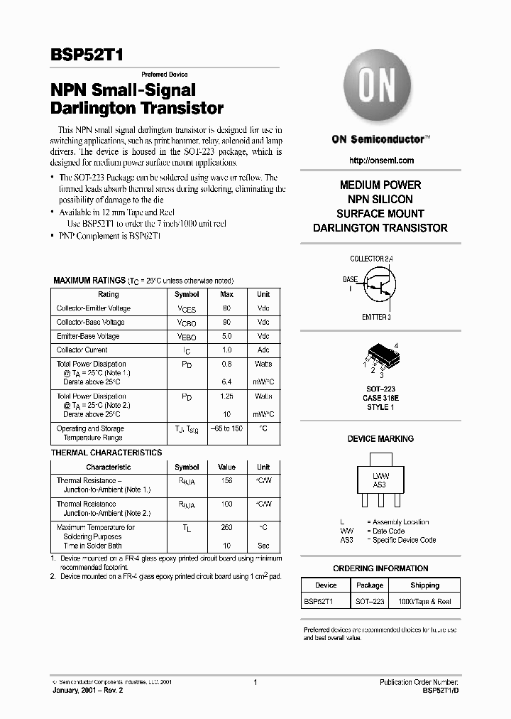 BSP52T1-D_5954134.PDF Datasheet