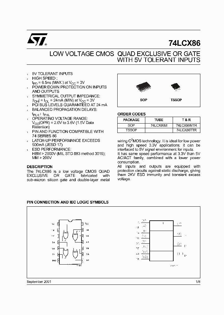 74LCX86M_5958989.PDF Datasheet