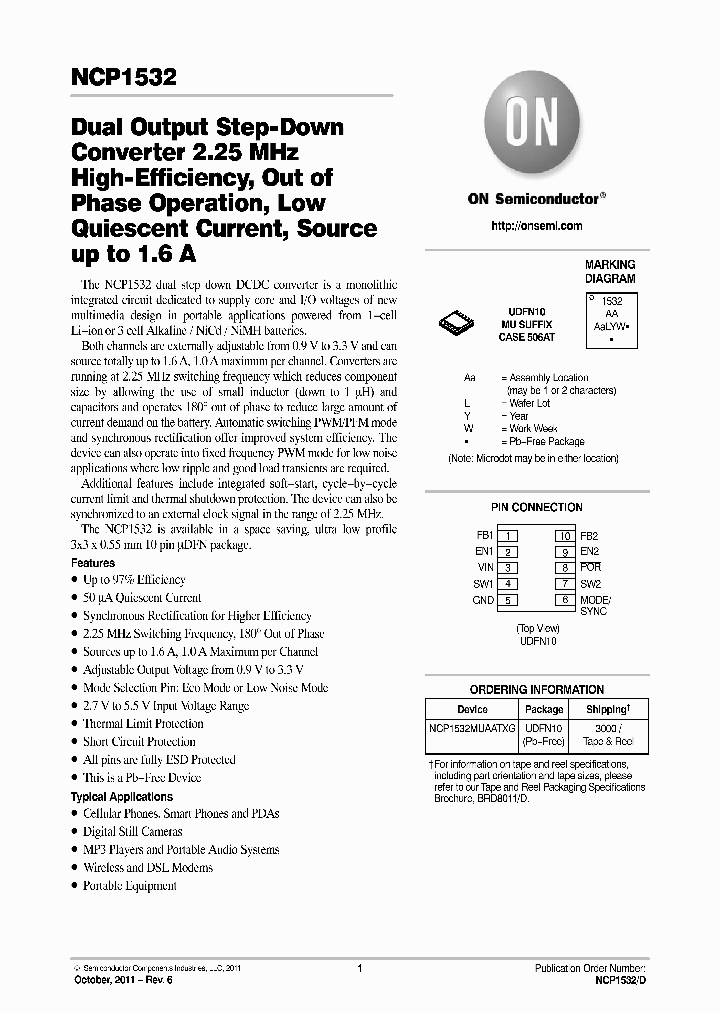 NCP153211_5964325.PDF Datasheet