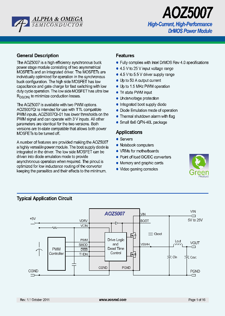 AOZ5007_5965272.PDF Datasheet