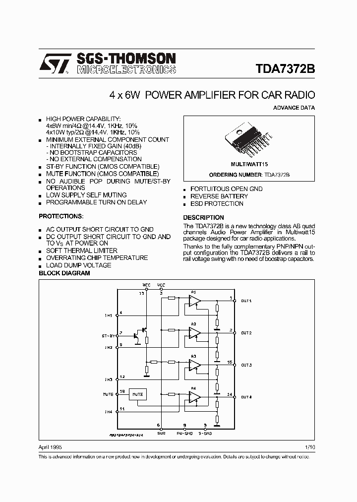 TDA7372B_5967789.PDF Datasheet