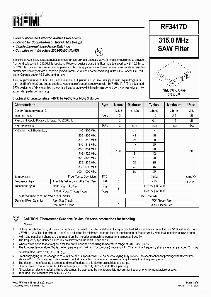 RF3417D_5970165.PDF Datasheet