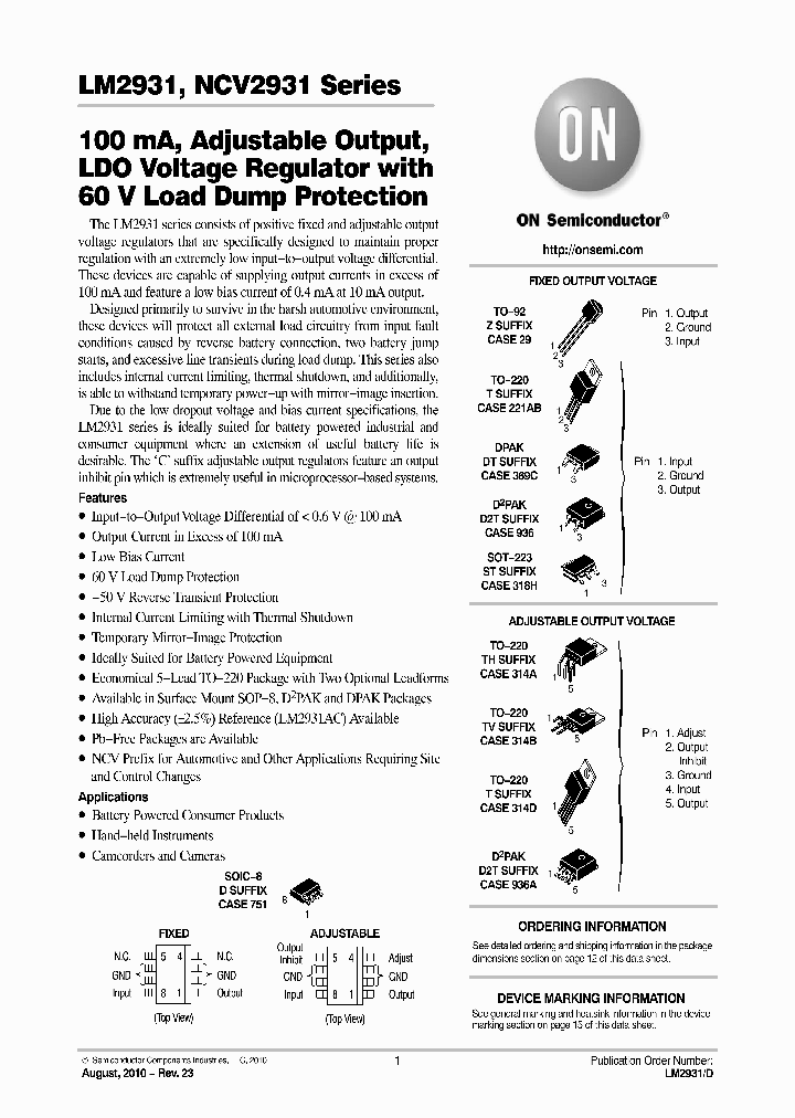 LM2931CDG_5971540.PDF Datasheet