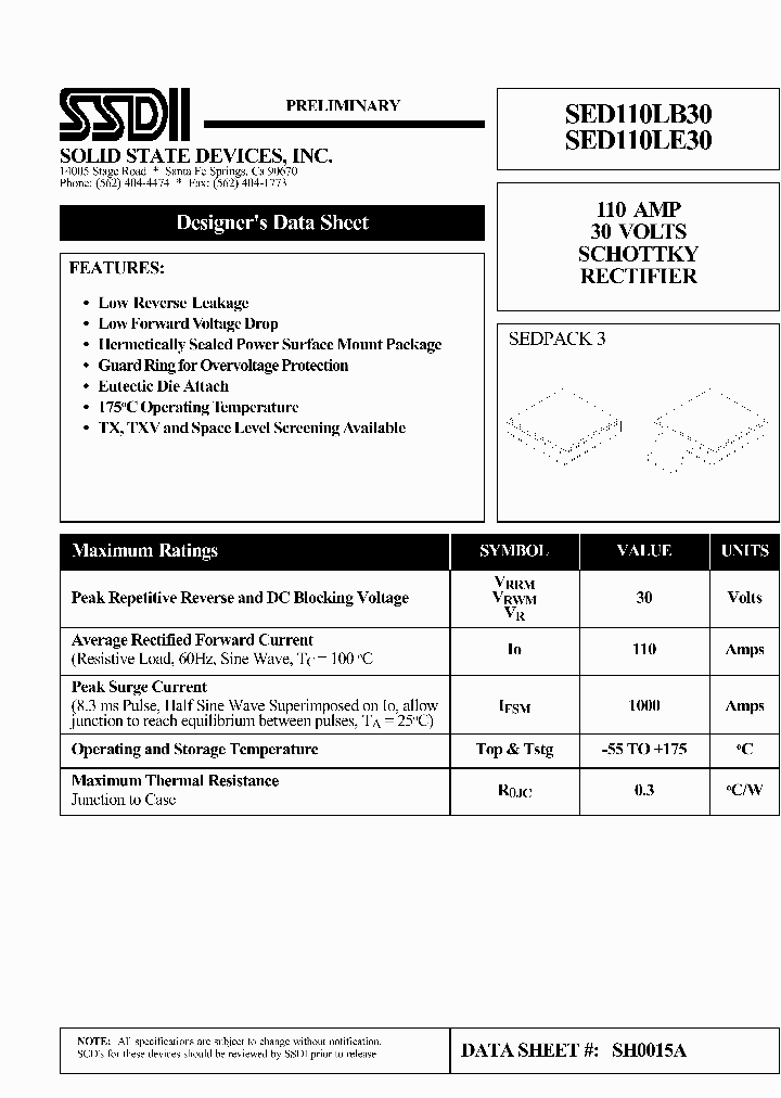 SED110LE30_5989210.PDF Datasheet