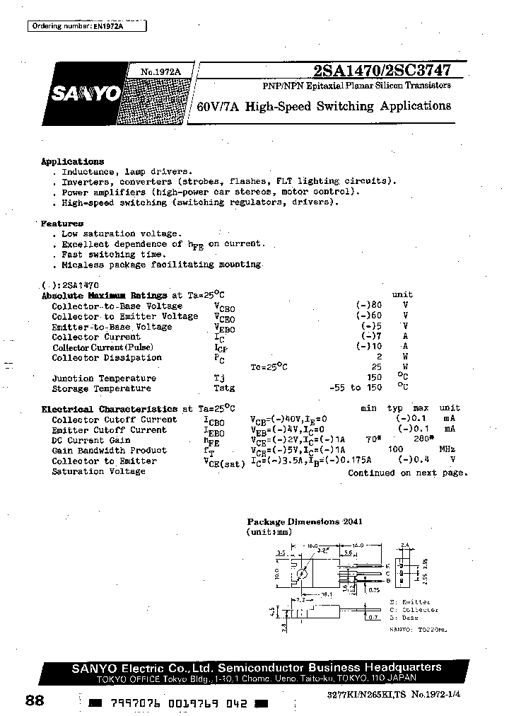 2SA1470Q_5992960.PDF Datasheet