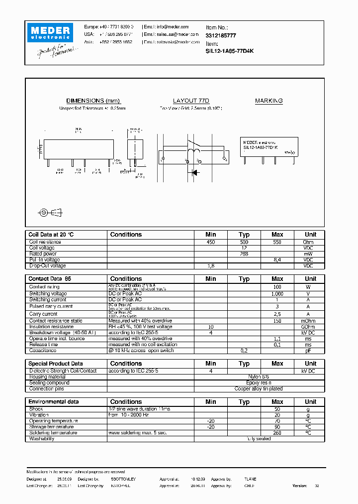 SIL12-1A85-77D4K_6012030.PDF Datasheet