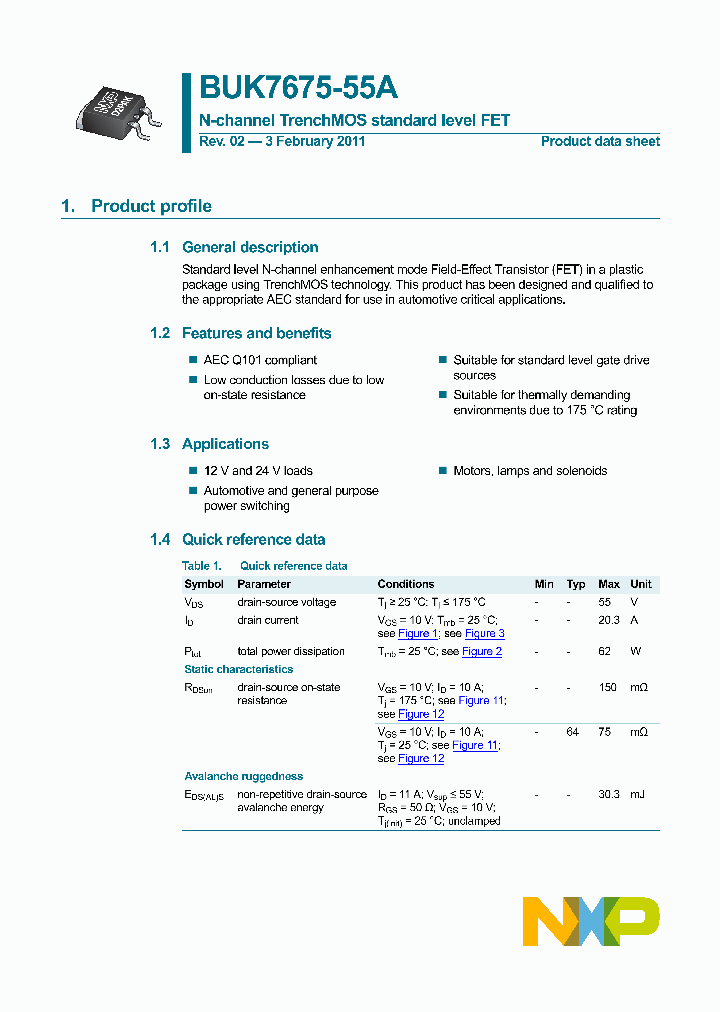 BUK7675-55A_6016764.PDF Datasheet