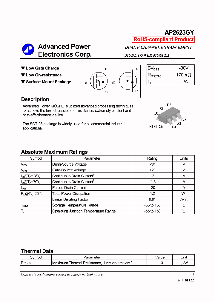 AP2623GY_6048658.PDF Datasheet