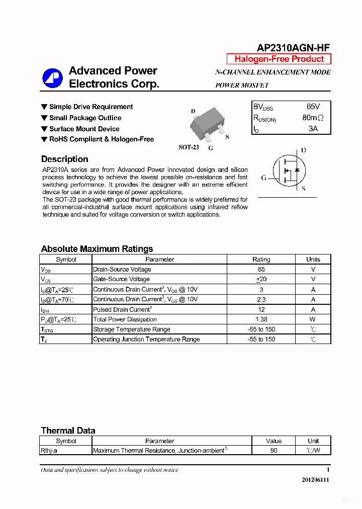 AP2310AGN-HF_6056303.PDF Datasheet