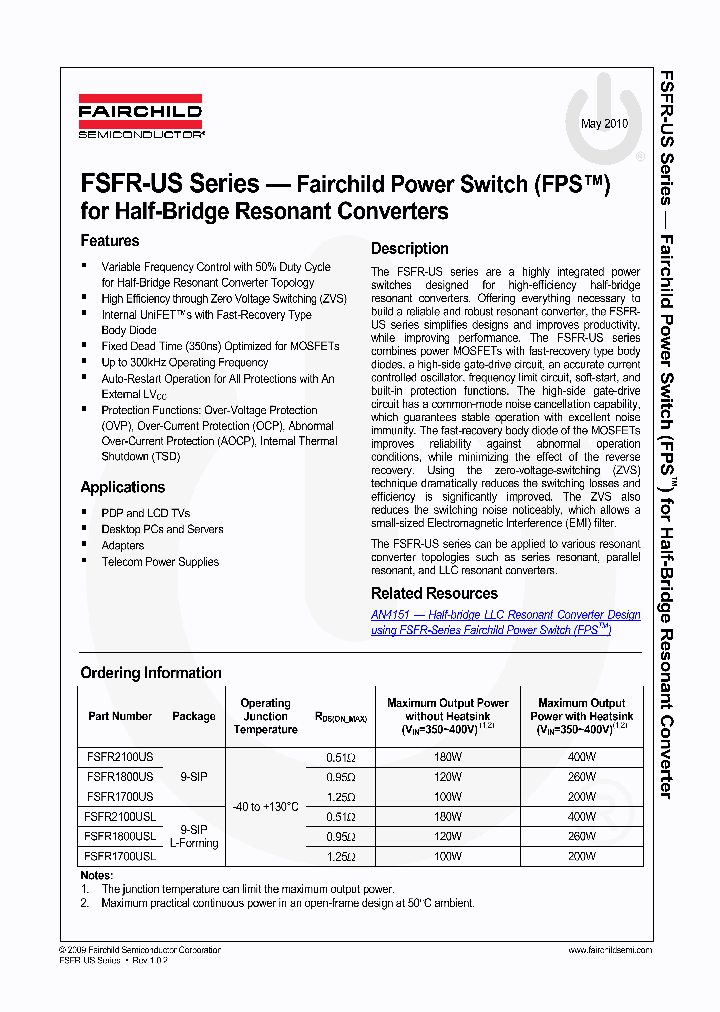 FSFR1700US_6062435.PDF Datasheet