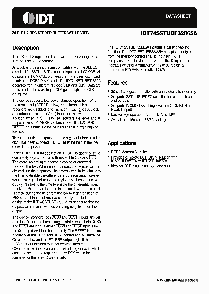 ICSSSTUAF32865A_6085073.PDF Datasheet