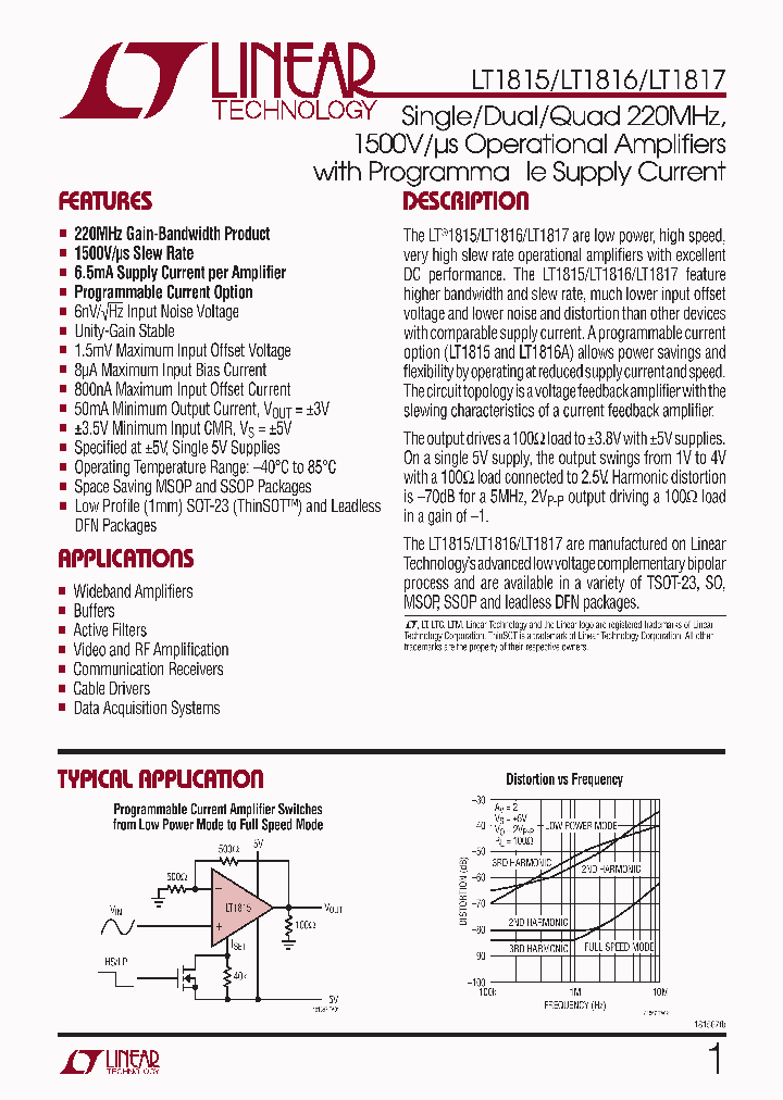 LT1815IS6TRMPBF_6107598.PDF Datasheet