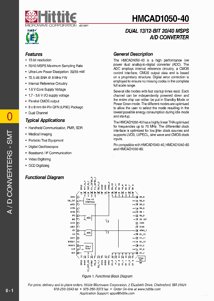 HMCAD1050-40_6116002.PDF Datasheet