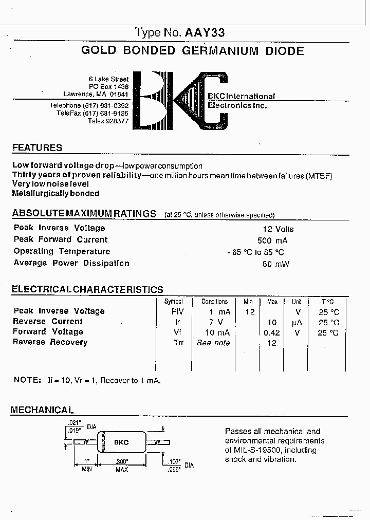 AAY33_6120358.PDF Datasheet