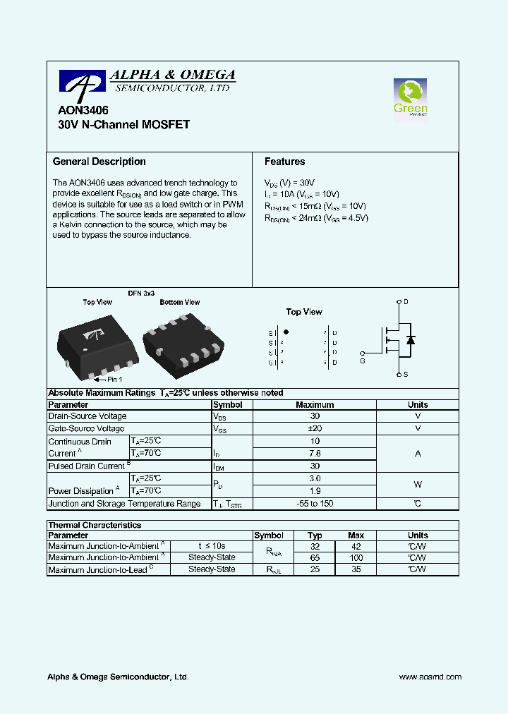 AON3406_6149088.PDF Datasheet