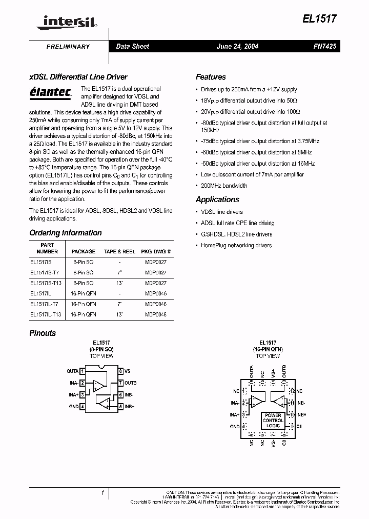 EL1517ILZ-T7_6157247.PDF Datasheet