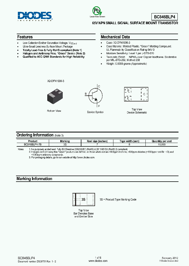 BC846BLP4_6203685.PDF Datasheet