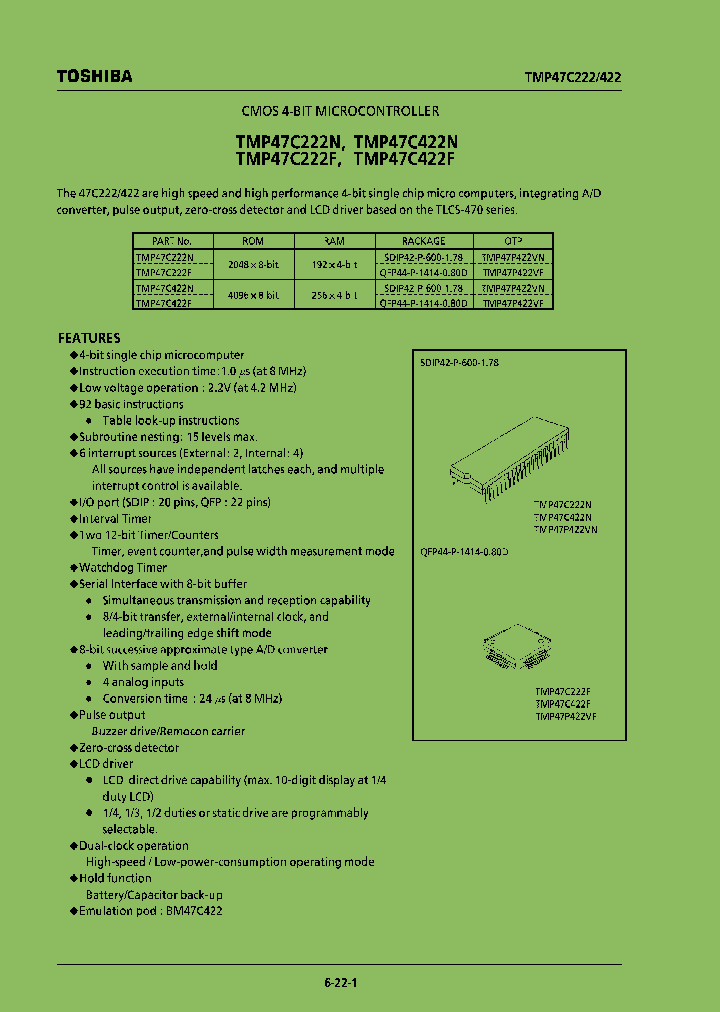 TMP47C422F_6270375.PDF Datasheet