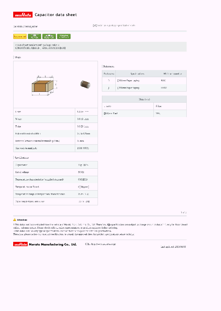 GRM1885C1H150JA01D_6313436.PDF Datasheet