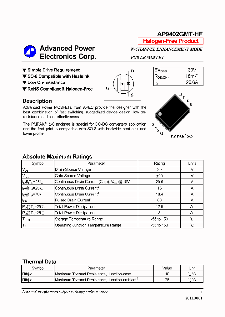 AP9402GMT-HF_6346710.PDF Datasheet