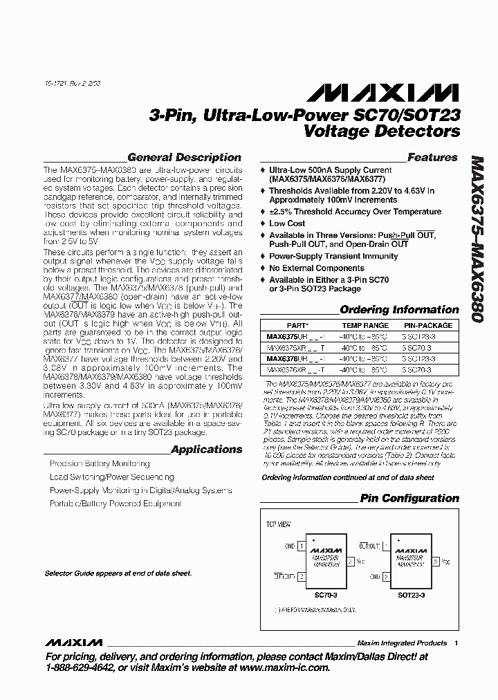 MAX6378UR44-T_6347419.PDF Datasheet