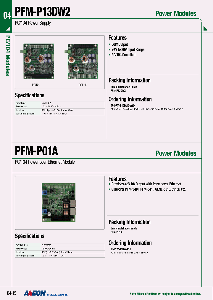 PFM-P01A_6357294.PDF Datasheet