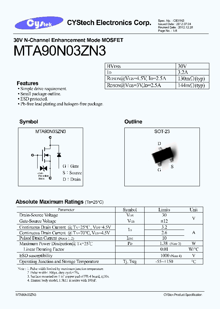 MTA90N03ZN3_6363486.PDF Datasheet