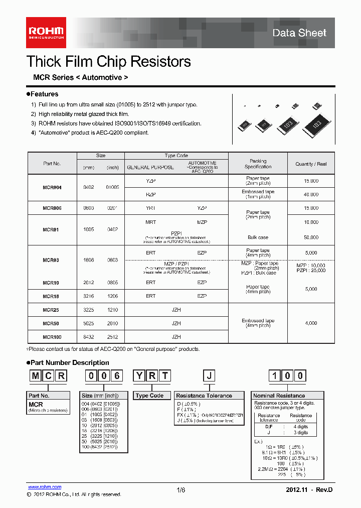 MCR100_6402210.PDF Datasheet