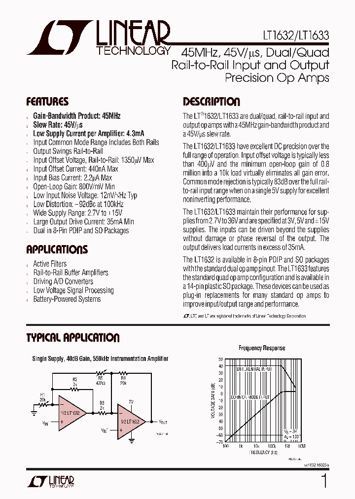 LT1632IS8PBF_6437143.PDF Datasheet