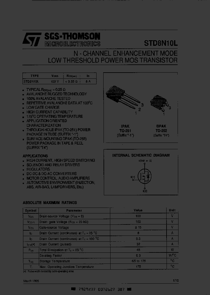 STD8N10L1_6437337.PDF Datasheet