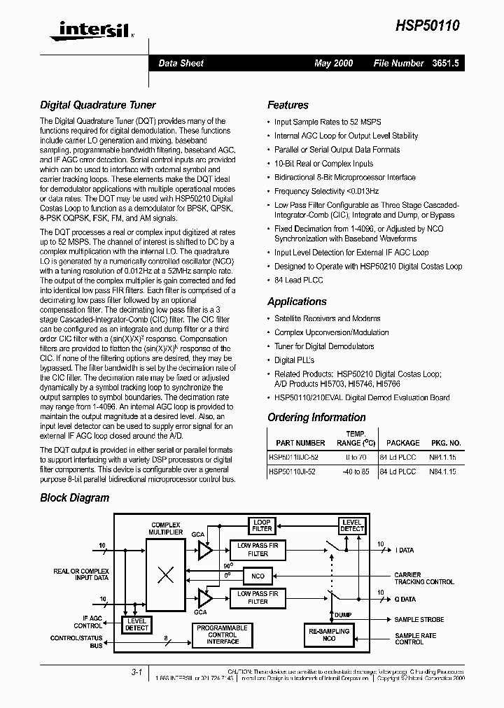 HSP50110_6447265.PDF Datasheet