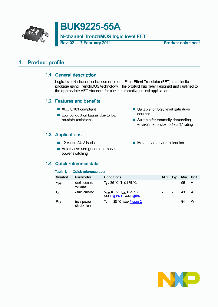 BUK9225-55A_6473509.PDF Datasheet