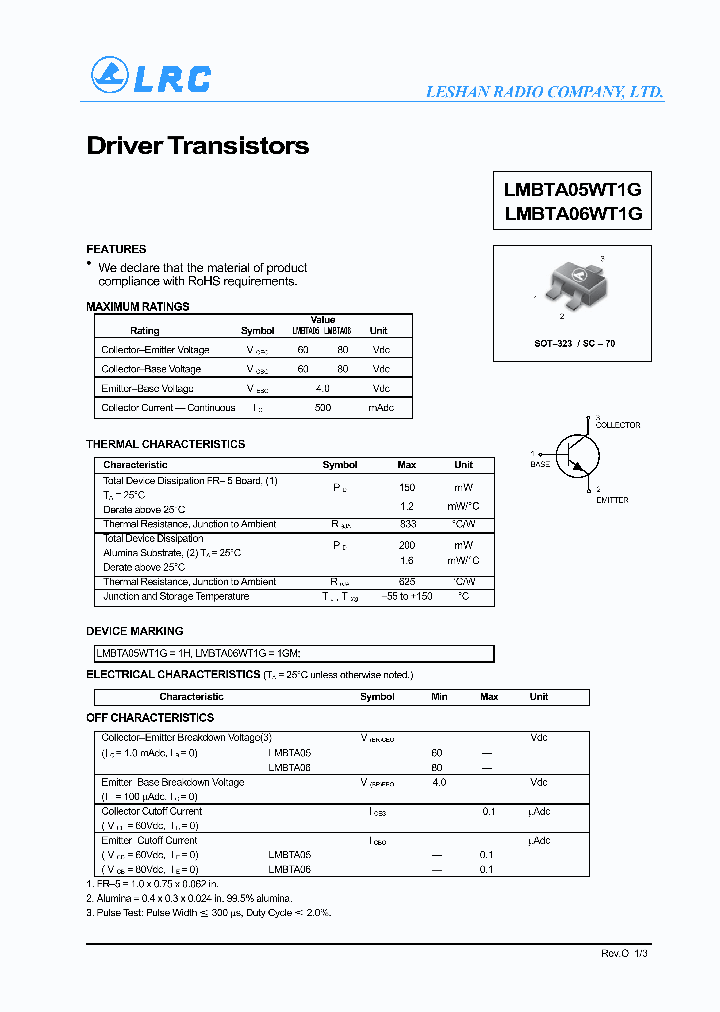 LMBTA05WT1G_6483622.PDF Datasheet