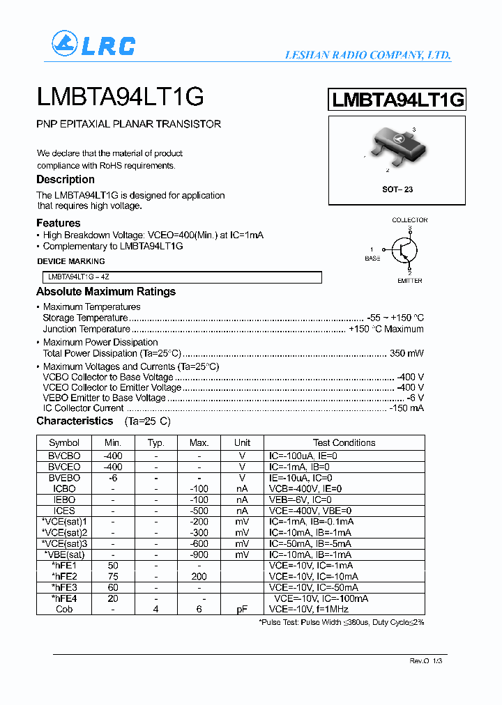 LMBTA94LT1G_6490995.PDF Datasheet