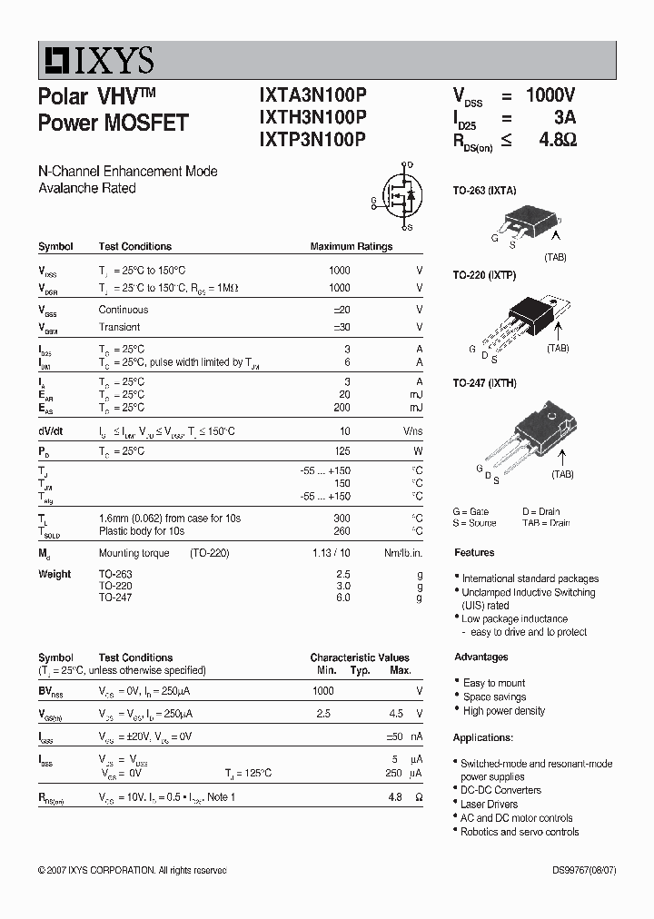 IXTA3N100P_6493661.PDF Datasheet